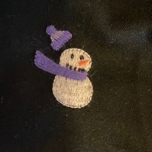 Quacker Factory Black Snowman jeans